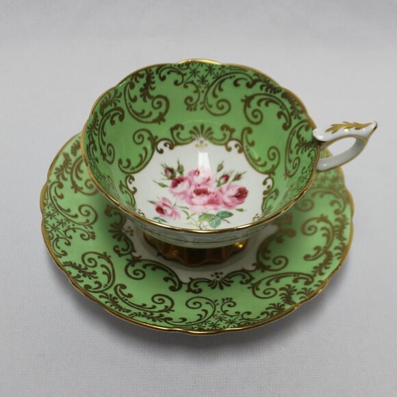 Vintage Royal Stafford Bone China Tea Cup and Saucer Made In England Est 1845 - Picture 1 of 15